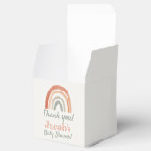 Ballotins Baby shower arc-en-ciel rustique merci (Ouvert)