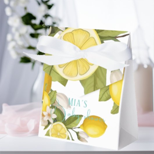 Ballotins Baby shower au citron moderne