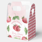 Ballotins Baby shower aux fraises roses (Ouvert)