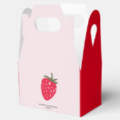 Ballotins "Baby shower aux fraises roses et rouges (Ouvert)