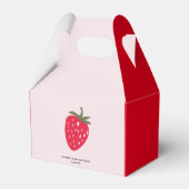 Ballotins "Baby shower aux fraises roses et rouges (Verso)