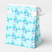 Ballotins Baby shower baleines aqua blanc cadeau ballotin (Arrière)