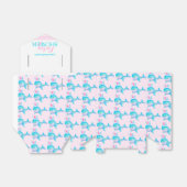 Ballotins Baby shower baleines aqua rose blanc cadeau ballot (Déplié)