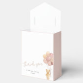 Ballotins Baby shower Ballons Beige Teddy Bear (Ouvert)