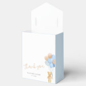 Ballotins Baby shower Ballons Teddy Bear Blue Tan (Ouvert)