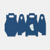 Ballotins Baby shower Bébé bleu Empreinte (Déplié)