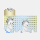 Ballotins Baby shower Bébé Blue Prince (Déplié)