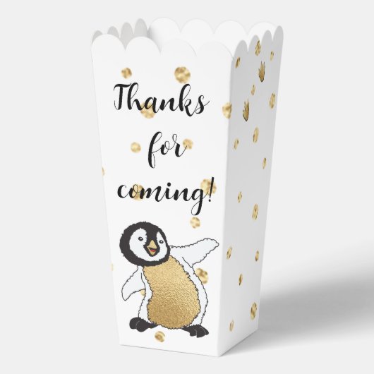 Ballotins Baby shower bébé Penguin et maman (Recto)