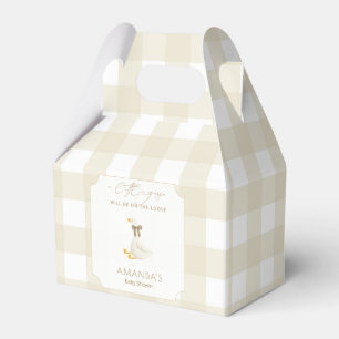 Ballotins Baby-Shower Beige Gingham Petite Oie
