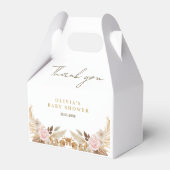 Ballotins Baby shower blanc à l'aquarelle (Arrière)