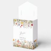 Ballotins Baby shower blanc floral délicat (Ouvert)