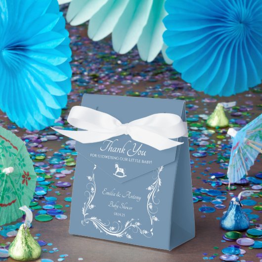 Ballotins Baby shower bleu Dusty classique préféré (Fête)