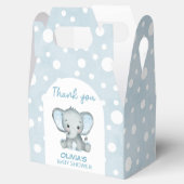 Ballotins Baby shower bleu Eléphant (Ouvert)