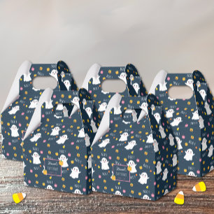 Ballotins Baby shower bleu foncé Halloween Ghosts Ballotin