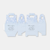 Ballotins Baby shower bleu garçon confetti merci (Déplié)