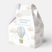 Ballotins Baby shower bleu montgolfière aventure (Arrière)