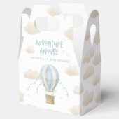 Ballotins Baby shower bleu montgolfière aventure (Ouvert)