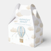 Ballotins Baby shower bleu montgolfière aventure (Verso)