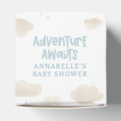 Ballotins Baby shower bleu montgolfière aventure (Haut)