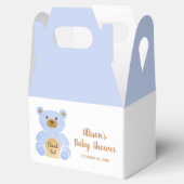 Ballotins Baby shower Bleu Teddy Ours Merci (Ouvert)