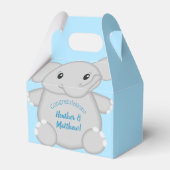 Ballotins Baby shower Blue Elephant (Arrière)