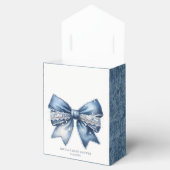 Ballotins Baby shower Blue Jean Denim Bow (Ouvert)