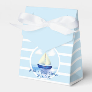 Ballotins Baby shower Blue Sailboat personnalisé