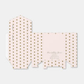 Ballotins Baby shower Blush & Gold Princess (Déplié)