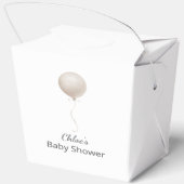 Ballotins Baby shower Boho Ballot Beige Moderne (Verso)