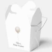 Ballotins Baby shower Boho Ballot Beige Moderne (Ouvrir)