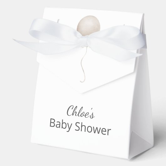 Ballotins Baby shower Boho Ballot Beige Moderne (Recto)