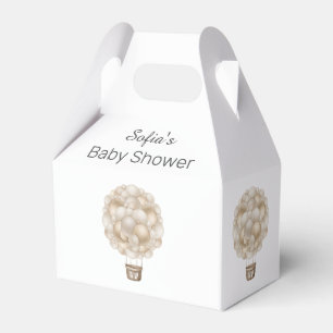 Ballotins Baby shower Boho Beige Hot Air Balloon