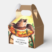 Ballotins Baby shower Boho Boot Cowboy simple (Verso)