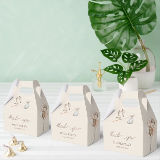 Ballotins Baby shower Boho couleur Merci personnalisé (Multiple)