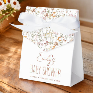 Ballotins Baby shower Boho Fleur sauvage En Terracotta En Fl