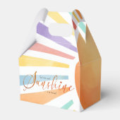 Ballotins baby shower Boho Sun 'Little Ray of Sunshine' (Arrière)