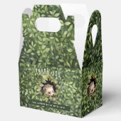 Ballotins Baby shower boîte cadeau de bébé Hérisson pliable  (Ouvert)