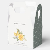 Ballotins Baby shower botanique à feuilles de citron minimal (Ouvert)