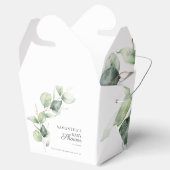 Ballotins Baby shower Botanique de feuillage Eucalyptus (Ouvert)