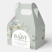 Ballotins Baby shower botanique d'Eucalyptus (Verso)