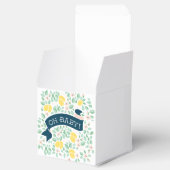 Ballotins Baby shower botanique jaune citron (Ouvert)