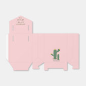 Ballotins Baby shower Cactus Cupcakes Merci bleu rose (Déplié)