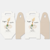 Ballotins Baby shower champagne minimaliste Poppin Bouteille (Déplié)