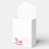 Ballotins Baby shower Cheval Rose et Jaune (Ouvert)