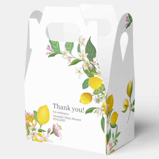 Ballotins Baby shower citron, Ciao bébé, thème italien (Ouvert)