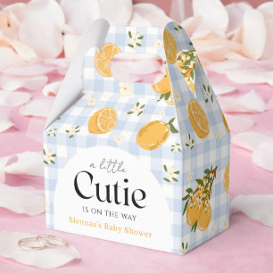 Ballotins Baby Shower Citron Gingham Orange