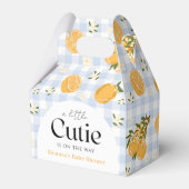 Ballotins Baby Shower Citron Gingham Orange (Verso)
