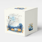 Ballotins Baby shower Citrouille Blue Gold (Verso)