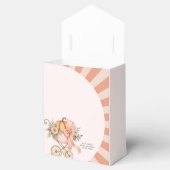 Ballotins Baby shower citrouille d'aquarelle rose Bow (Ouvert)