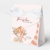 Ballotins Baby shower citrouille d'aquarelle rose Bow (Verso)